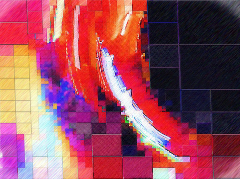 创意色彩画