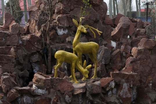 雕塑 鹿