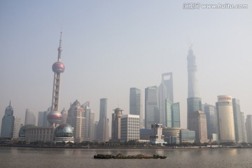 上海陆家嘴 雾霾