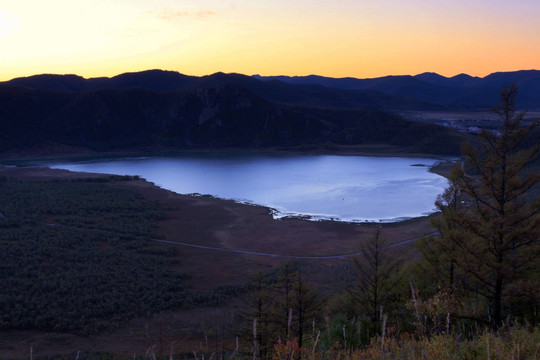 柴河火山天池 堰塞湖