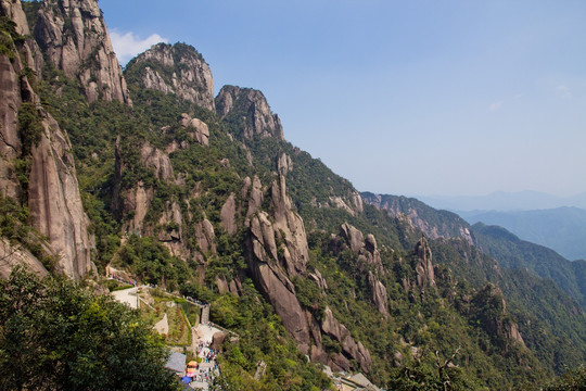 南部索道下山的路