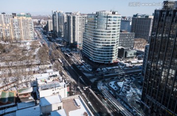 北京海淀雪景