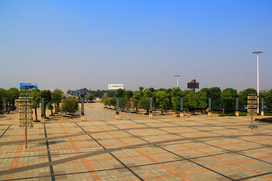 衡阳东广场 路灯 景观