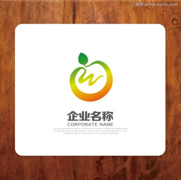 字母M LOGO 苹果