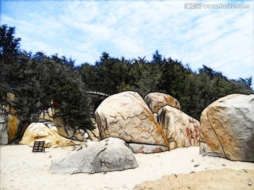 岸边风景
