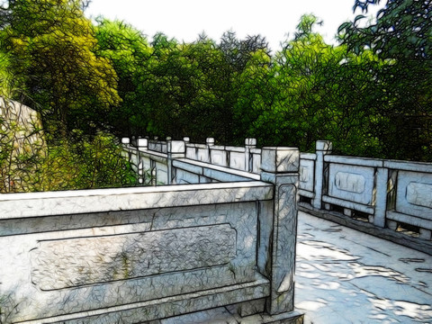园林风景画