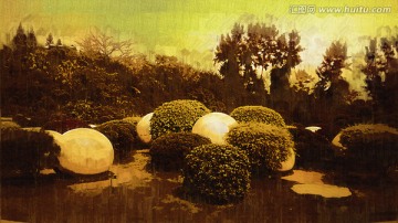复古油画