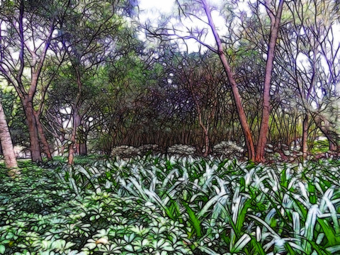 园林风景画