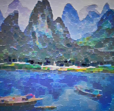 色彩 抽象 装饰画 油画