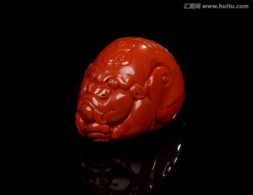 兽面南红玛瑙