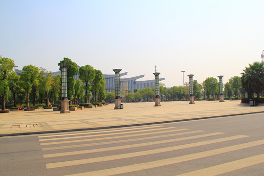 衡阳东广场 路灯 景观