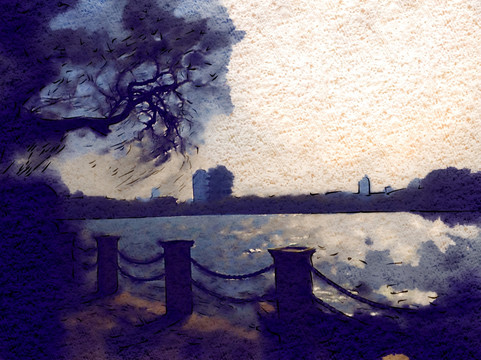 大明湖风景