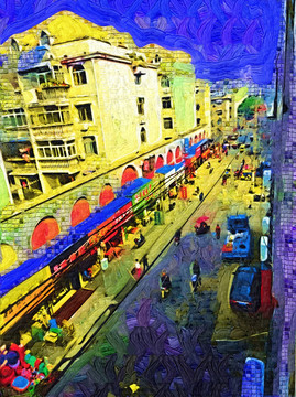 都市装饰画