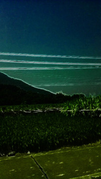 夜色山景