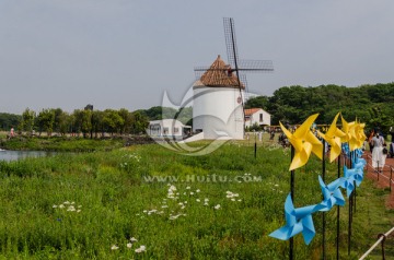 济州岛原生态公园 大风车