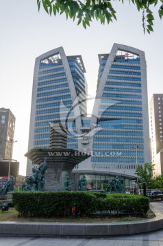 首尔街景  首尔建筑