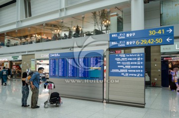 首尔仁川国际机场 登机
