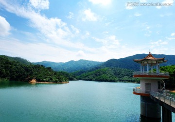 金鸡咀水库湖景