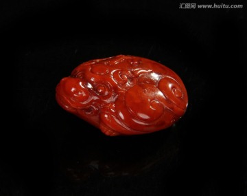 麒麟南红玛瑙手把件