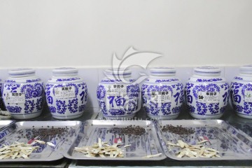 中药坛子 瓷罐子