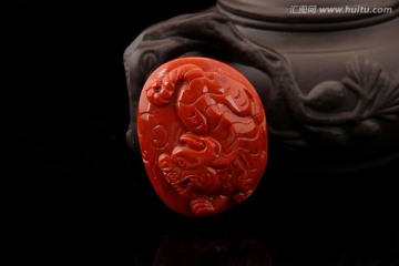 瑞兽 南红玛瑙腰佩