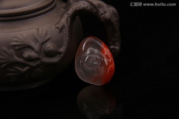 弥勒佛南红玛瑙吊坠