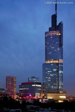南京紫峰大厦夜景