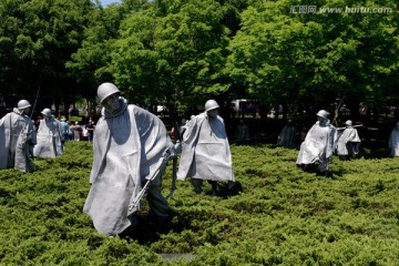 朝鲜战争士兵雕像