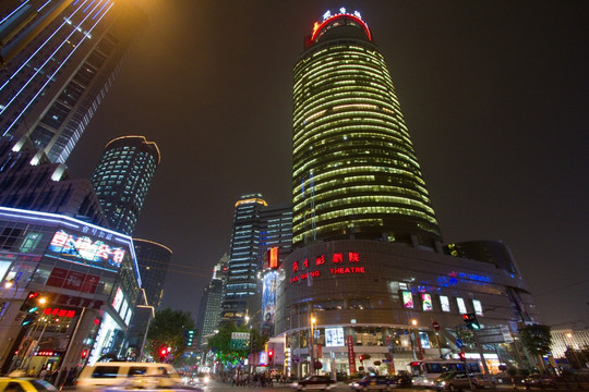 上海 夜景 城市建筑 都市