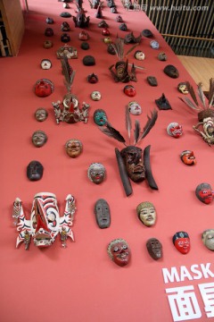 印尼文化 上海 世博园 面具