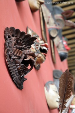 印尼文化 面具 上海 世博园