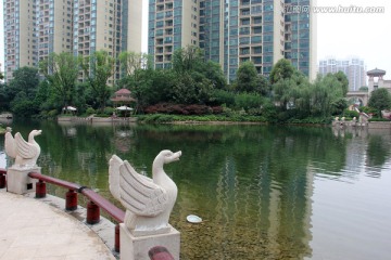 小区人工湖