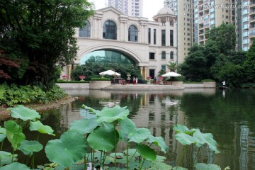 小区人工湖