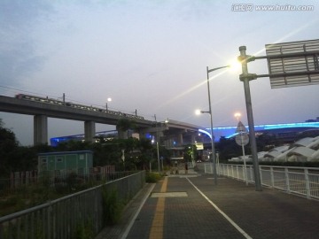 深圳北站附近夜景
