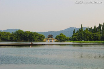曲院风荷 亭子 印象西湖
