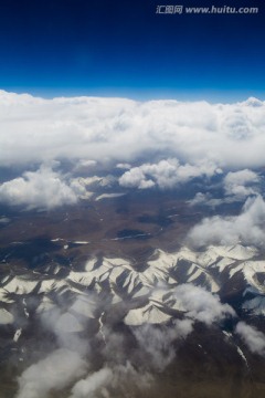 航拍 雪山