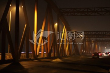 郑州北环彩虹桥夜景