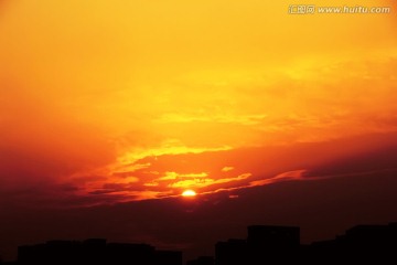 日落 夕阳 晚霞