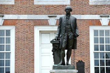 费城独立宫前华盛顿铜像
