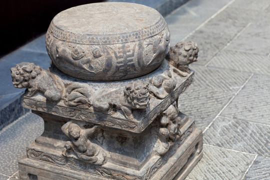门墩 石雕 传统 中式 建筑