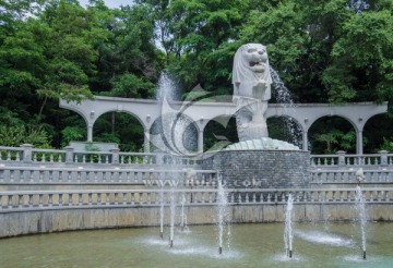 沈阳世博园新加坡园 鱼尾狮