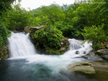 淳安山水风光 瀑布