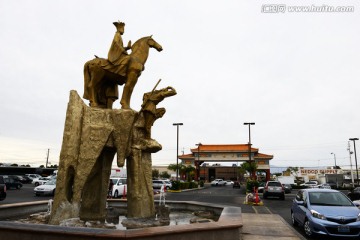 拉斯维加斯中国城雕塑