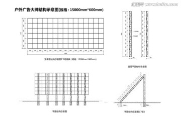 户外广告结构图