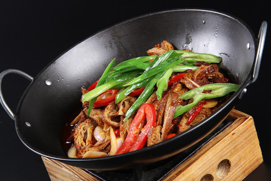 干锅豹皮豆腐
