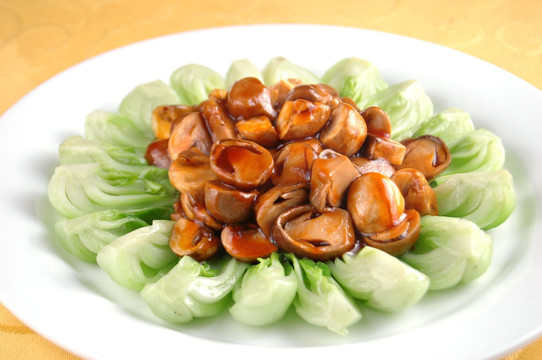 蚝油菜心双菇