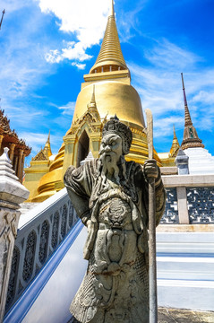 泰国宫殿神像雕塑