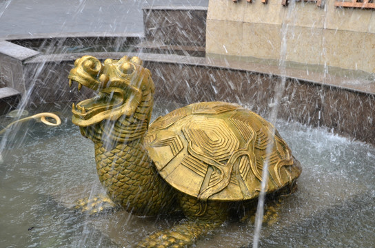 乌龟 海龟 麒麟 雕塑