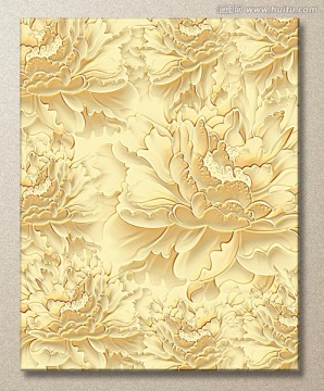 金牡丹陶瓷花片