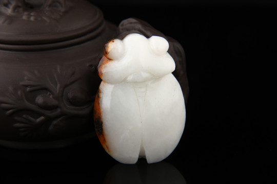 玉雕 蝉